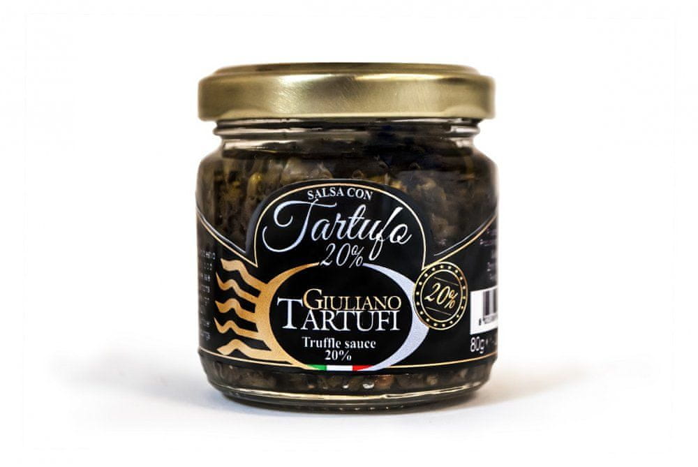 Giuliano Tartufi Hľuzovková pasta DELUXE s 20 % čiernej hľuzovky, 80 g (Salsa Tartufata)